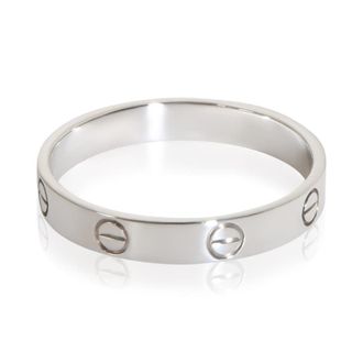 Cartier Pre-Owned Cartier White Gold Small Model Love Ring