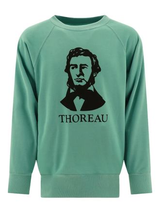 Mountain Research Sweater met print - Groen