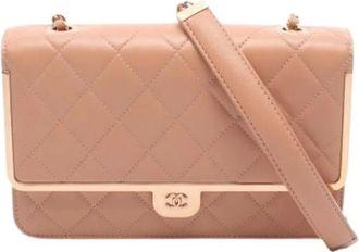 Chanel Pre-owned Vintage Cross Body Bag - Dames - Vintage Schoudertas - Roze - ONE Size - Leer - Vintage