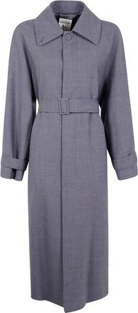 Semicouture Cappotto con cintura - Grigio