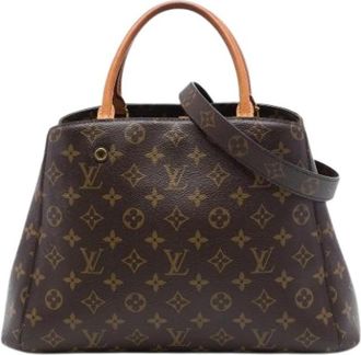 Louis Vuitton Pre-owned Montaigne MM - Dames - Vintage Handtas - Bruin - ONE Size - Vintage