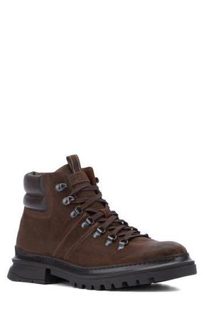 Aquatalia Edwin Weatherproof Lace-Up Boot in Cognac/Dark Brown at Nordstrom Rack, Size 8.5