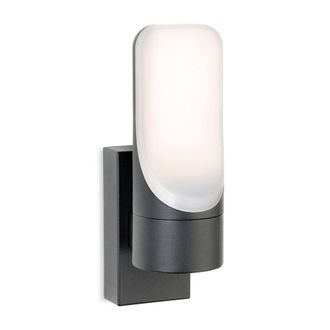 Netlighting Eve LED Wall Light Graphite with Opal Diffuser IP54 in Grey
