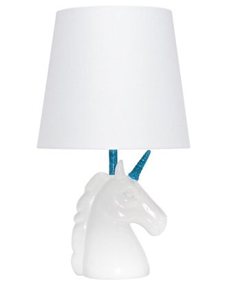 Lalia Home 15.5In Sparkling Glitter Unicorn Table Lamp With Led Bulb Included