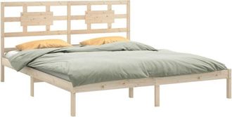 vidaXL Bed Frame without Mattress 200x200 cm Solid Wood vidaXL