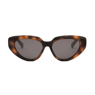 Celine CL40286F53A Cat-Eye Tortoiseshell Sunglasses - Brown