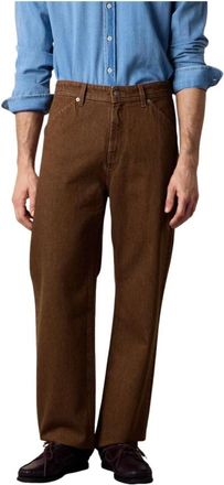 Brooks Brothers Pantalones vaqueros con bolsillos de carpintero - Jeans - Hombre - Marr&oacute;n - W38