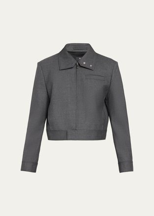 Theory Cropped Harrington Jacket
