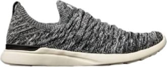 Athletic Propulsion Labs Womens Techloom Wave Athletic Sneakers In Black/pristine/melange