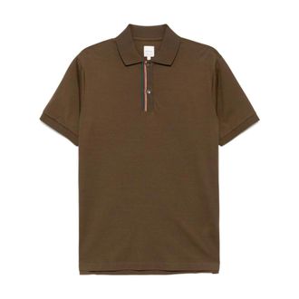 Paul Smith Polo Shirts, male, Brown, Size: 2XL Short-sleeved Polo Shirt