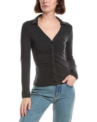 Rag & Bone Rag & Bone Lucy Ruched Polo Shirt