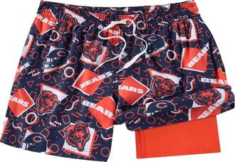 Chubbies Mens Chubbies Navy Chicago Bears Game Day Fit Classic Lined Swim Trunks at Nordstrom, Size Medium