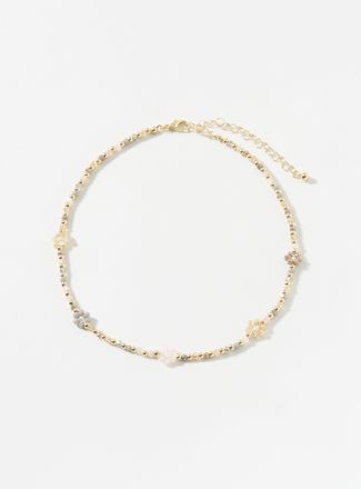 Simons Womens Flower bead necklace