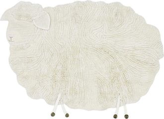 Lorena Canals Washable Sheep Wool Sheep Rug in Sheep White at Nordstrom