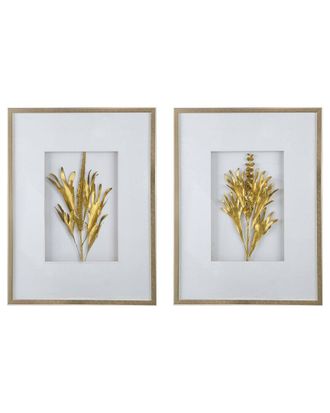 A&B Home Botanical Leaves Wall Art, Set Of 2