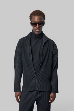 Homme Pliss&eacute; Issey Miyake Zipup Cardigan