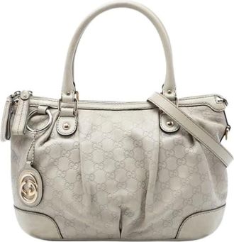 Gucci Pre-owned Handbags, female, White, Size: ONE SIZE Pre-owned Sukey