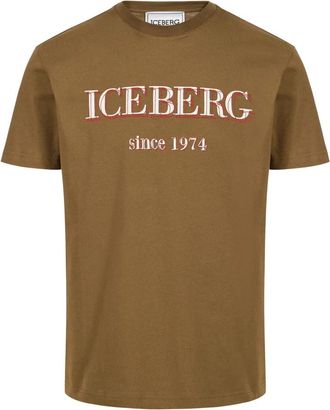 Iceberg Oversized T-Shirt - Heren - T-shirts - Groen - XL - Katoen - Tops