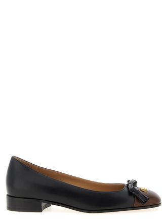 Valentino Garavani Womens Valet Du Roi Ballet Flats