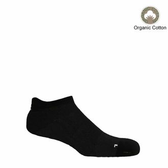 Peper Harow Organic Mens Trainer Sport Socks - Black