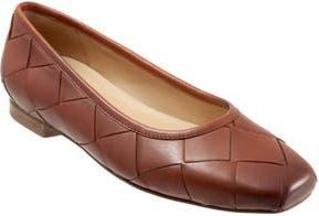 Trotters Hanny Flat in Luggage Leather at Nordstrom Rack, Size 6.5