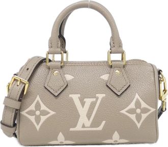 Louis Vuitton Tourterelle Leather Boston Bag (Pre-Owned)