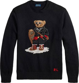 Polo Ralph Lauren Pullover Polo Bear In Cotone-Uomo