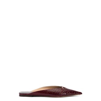 Tom Ford Julianne Mule - Dames - Slip ons - Rood - 37 EU - Leer - Schoenen