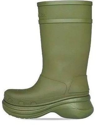 Balenciaga Crocs x Balenciaga Boots Army Green 677384W1S8E3195