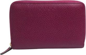 Gucci Pre-owned Bi-fold Portemonnee - Dames - Vintage Accessoires - Paars - ONE Size - Leer - Vintage