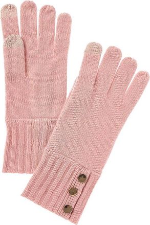 Bruno Magli Button Cuff Cashmere Gloves
