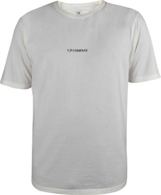 C.P. Company 24/1 Jersey Logo T-Shirt - Heren - T-shirts - Wit - S - Katoen - Tops