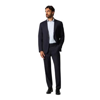 Brooks Brothers Abito in lana spigata Zelander - - Suits - Uomo - Blu - S