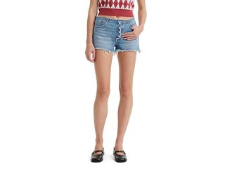 Levi's 501 Ripped Waist Shorts Womens Shorts Skipping Rocks : 31, Denim/Cotton