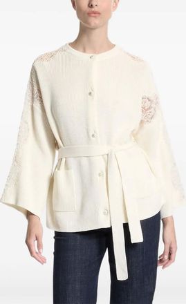 Elie Saab Giacca con inserti - Toni neutri