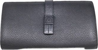 Loewe Black Leather Long Wallet (Bi-Fold) (Pre-Owned)