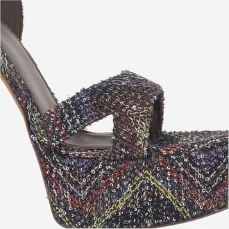 Missoni Womens Platform Sandals Multicoloured Multicolour Viscose