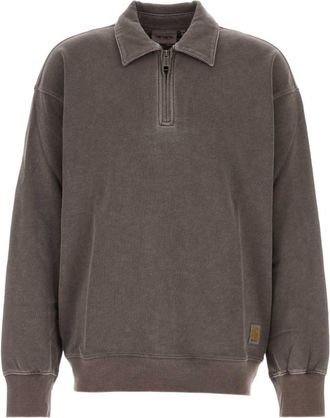 Carhartt Work in Progress Brown Solid Shirt Collar Polo