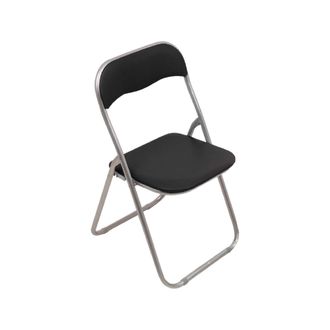 Dmora Silla Plegable, Color Negro, Medidas 43 X 47 X 78 Cm, Con Embalaje Reforzado - Dmora