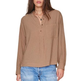 Xirena Womens Makenzie Top In Fawn Stripe
