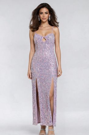 Forever 21 Sequined Cutout Maxi Dress