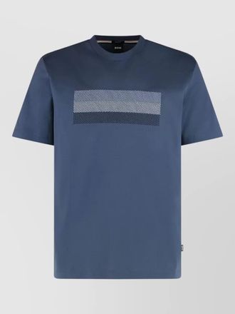 HUGO BOSS cotton jersey t shirt round neck
