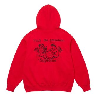 SUPREME FW25 President Hooded Sweatshirt Red FW25SW80-RED