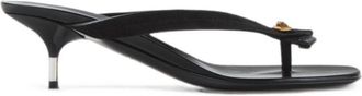 Versace Black Leather Sandals