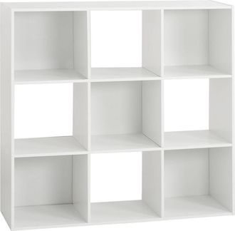5five Simply Smart Estante De Madera 9 Cajas Mixe - Blanco - Blanco