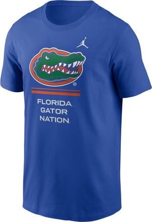 Nike Mens Florida Sideline Jordan Brand Dri-FIT College T-Shirt in Blue | 0JET4EVUFN-ZK0
