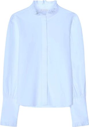Busnel Maira Blouse - Dames - Overhemden - Blauw - M - Katoen - Overhemden