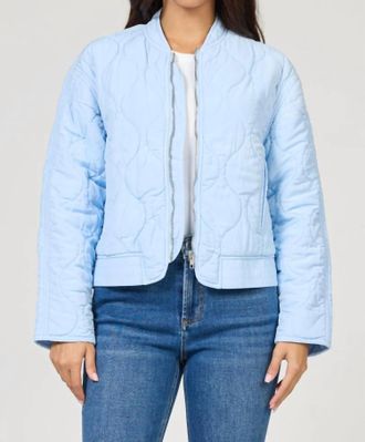 Dear John Denim Maverick Zipper Front Jacket In Skyway