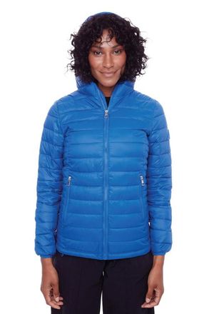 Alpine North YOHO LADIES - Vegan Down Lightweight Packable Puffer Jacket & Bag in Cobalt at Nordstrom, Size X-Small