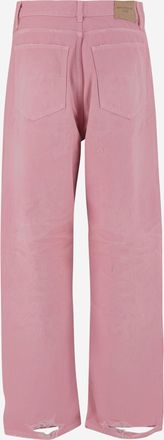 Balenciaga Womens Cotton Denim Jeans Pink
